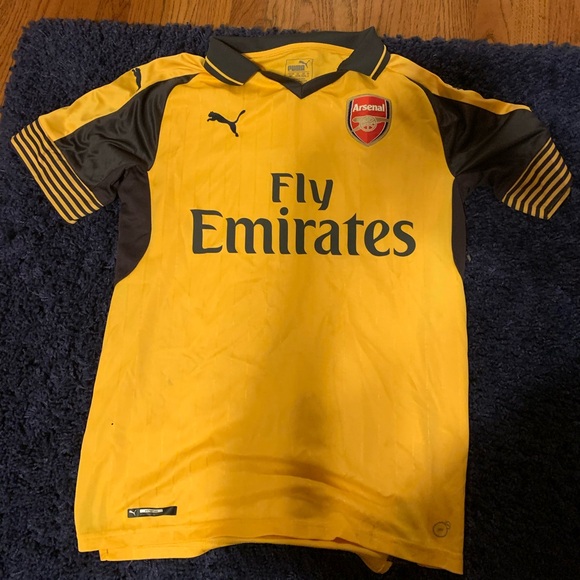 Puma | Shirts | Puma Kids Arsenal Yellow And Black Jersey | Poshmark